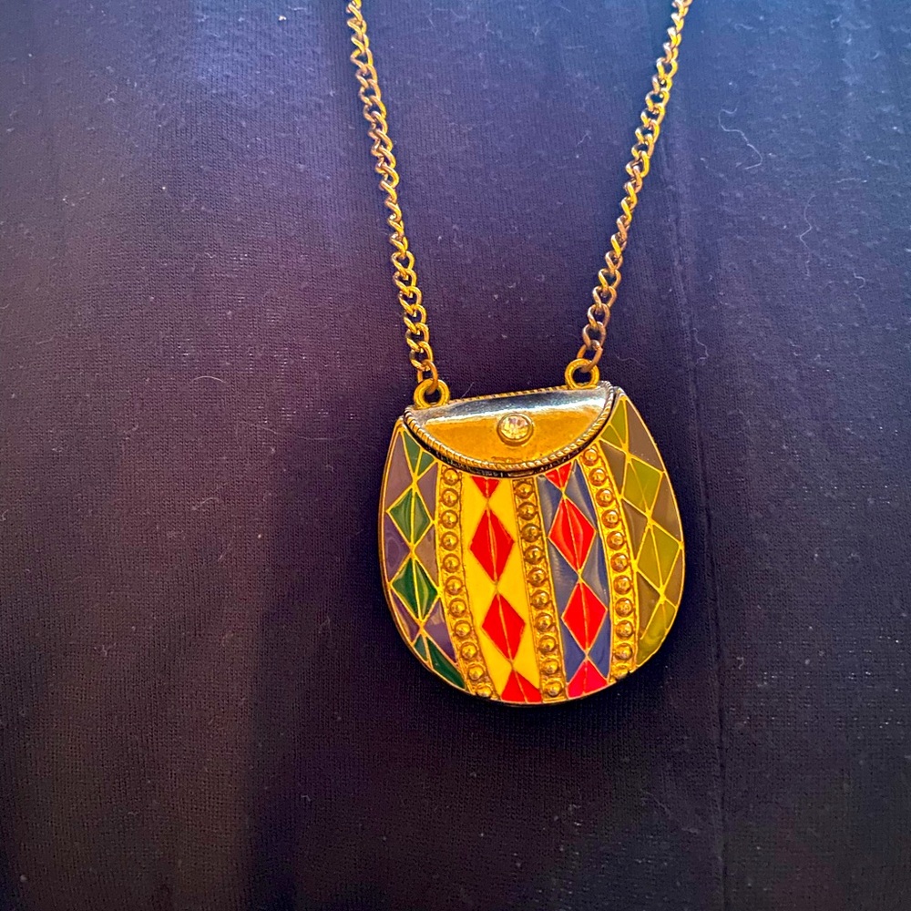Handbag pendant necklace